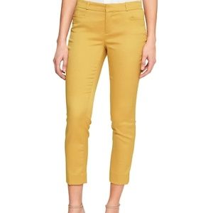 Banana Republic Factory Sloan Crop Pants Yellow